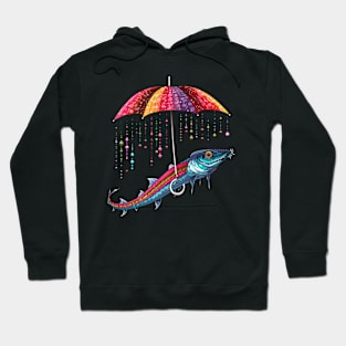 Oarfish Rainy Day With Umbrella Hoodie